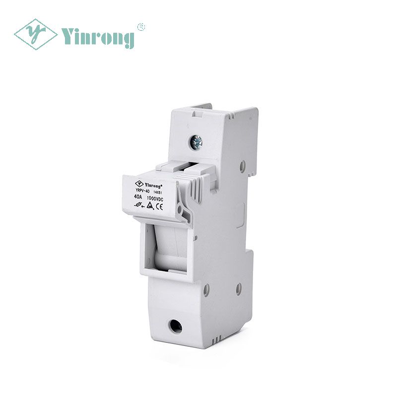 1000VDC 40A 14 × 51mm Giá đỡ cầu chì đường sắt PV DIN năng lượng mặt trời